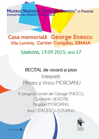 RECITAL de vioară și pian susținut de Mioara și Viniciu Moroianu
